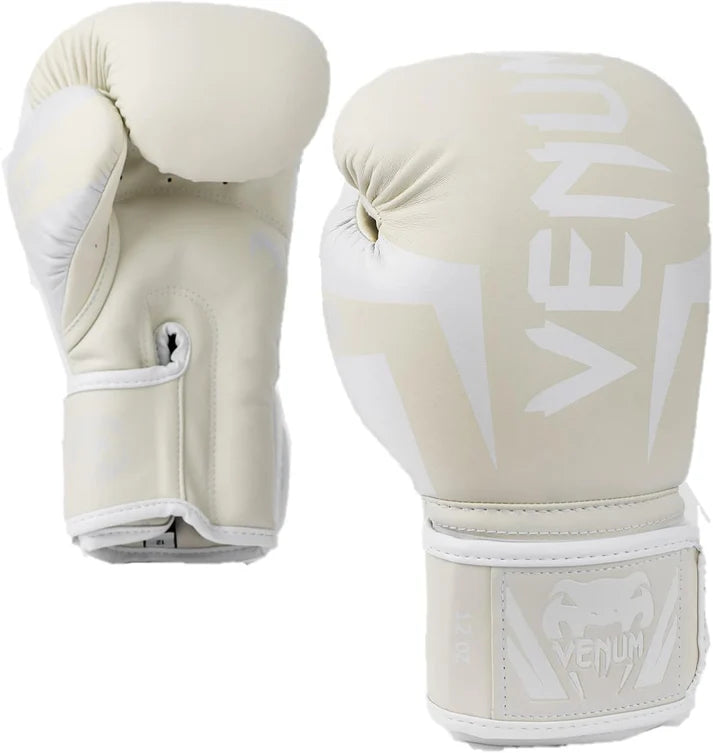 Venum Elite Boxing Gloves 14 oz White/Off-White