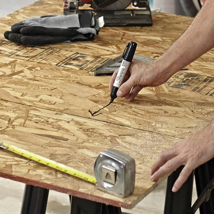 Sharpie King Size Permanent Markers, Large Chisel Tip, Black