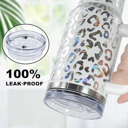 40 oz Tumbler with Handle and Straw, 100% Leak-Proof Travel Mug