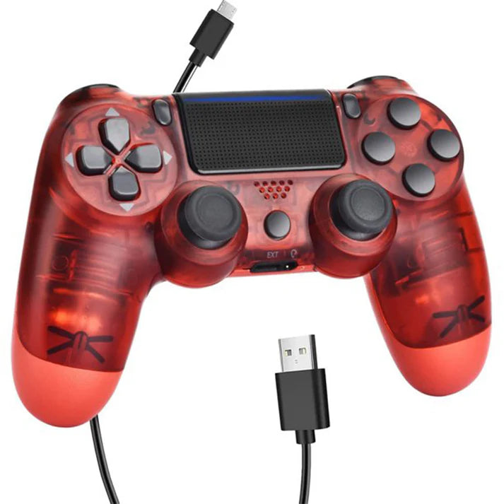 Generic Wireless Controller for PlayStation 4 Custom Red Rock Lightning