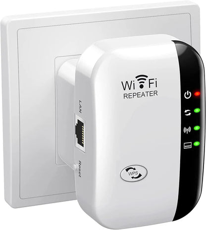 WiFi Extender Signal Booster Up to 5000sq.ft and 50 Devices, WiFi Range Extender, Wireless Internet Repeater, Long Range Amplifier with Ethernet Port